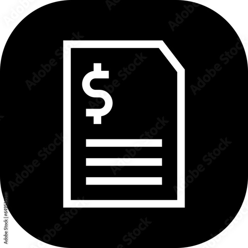 Financial report project management icon with black filled line outline. business, report, financial, finance, graph, data, chart. Vector illustration © SkyPark