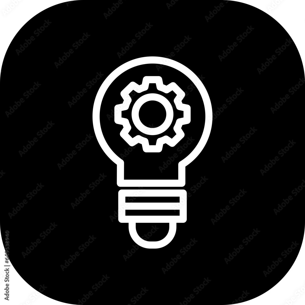 Creativity personal growth icon with black filled line outline. creative, concept, idea, business, success, abstract, technology. Vector illustration