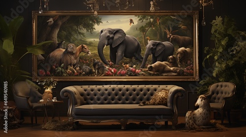 the endangered species that need our protection in an image that serves as a reminder of their irreplaceable role in both art and interior decor  nurturing a sense of responsibility