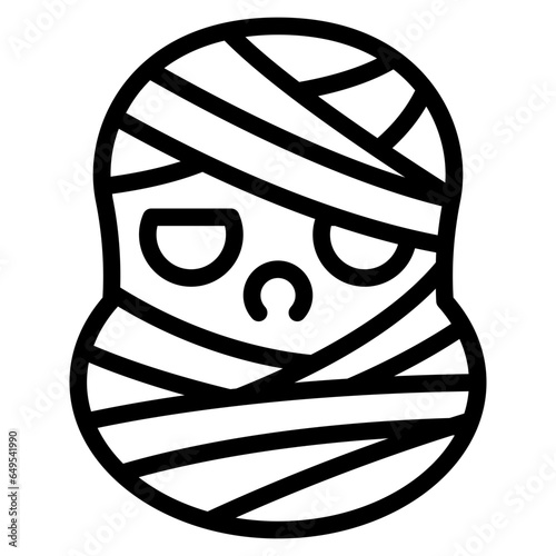 Mummy line icon