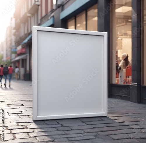 Street billboard mockup