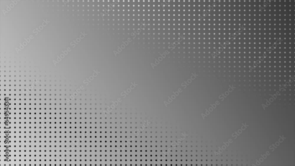 Simple and elegant moving circular dots minimal geometry gray and white gradient background
