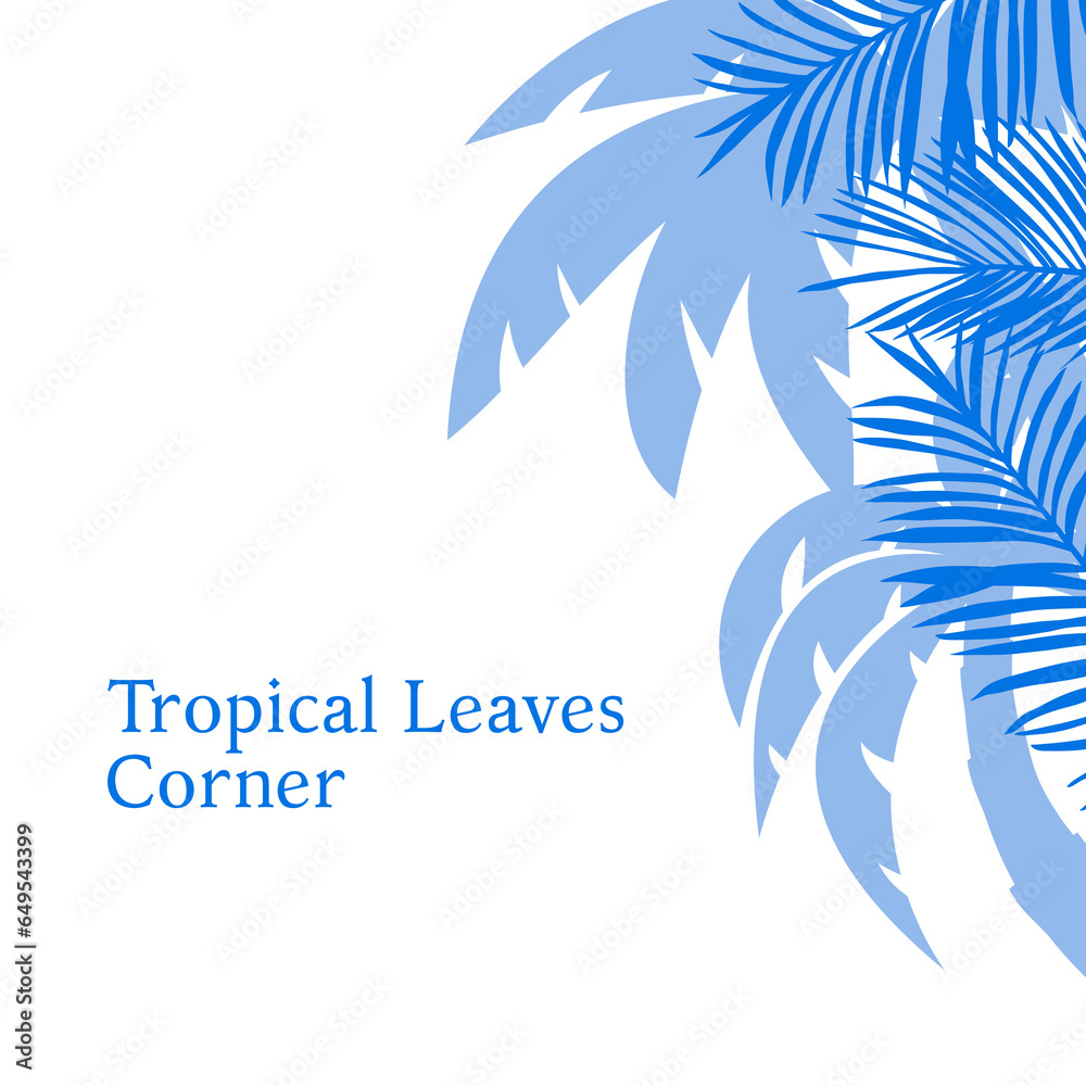 side border frame background with silhouette coconut and palm trees illustration