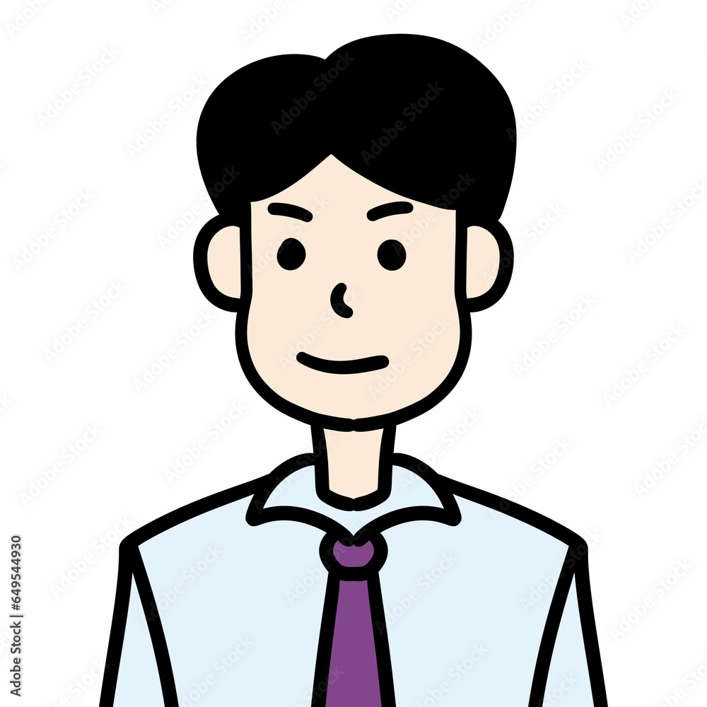 cute man cartoon on white background cute man cartoon on white background