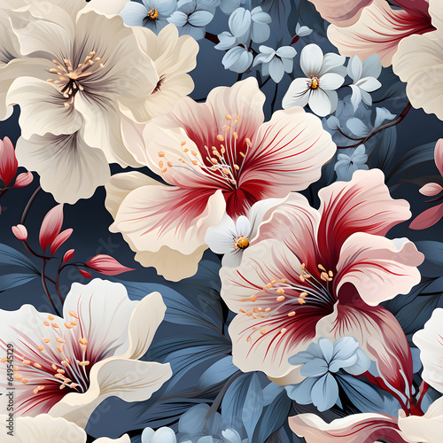 Seamless floral pattern flowers for wrappers, wallpapers, postcards,fabric, greeting cards, wedding invites, romantic events.