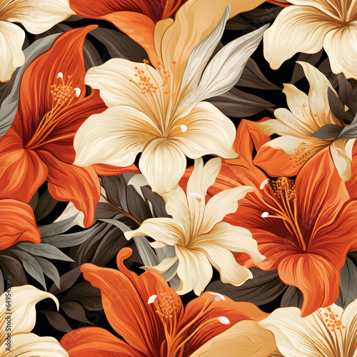 Seamless floral pattern flowers for wrappers, wallpapers, postcards,fabric, greeting cards, wedding invites, romantic events.