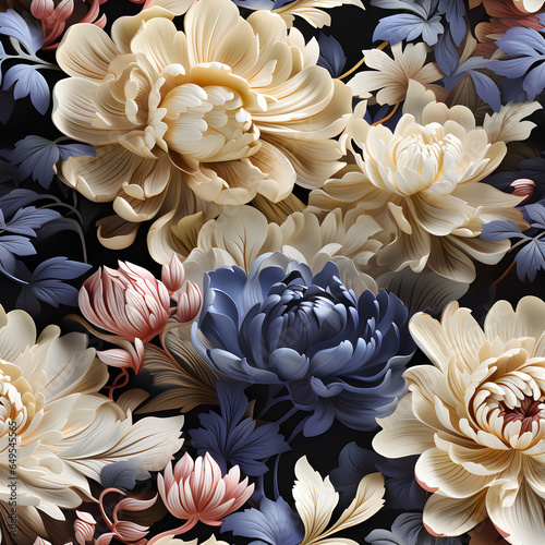 Seamless floral pattern flowers for wrappers, wallpapers, postcards,fabric, greeting cards, wedding invites, romantic events.
