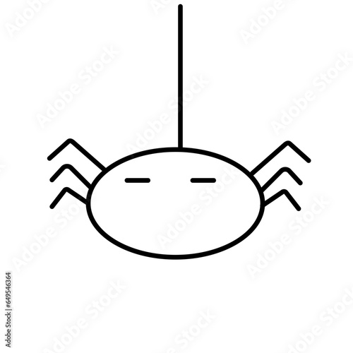 spider and spider web for Halloween