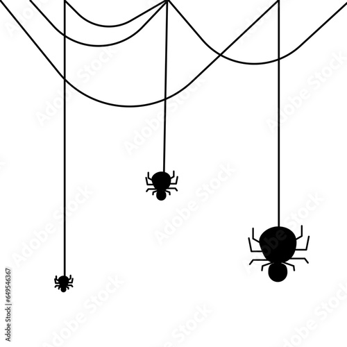 spider and spider web for Halloween