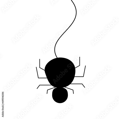 spider and spider web for Halloween