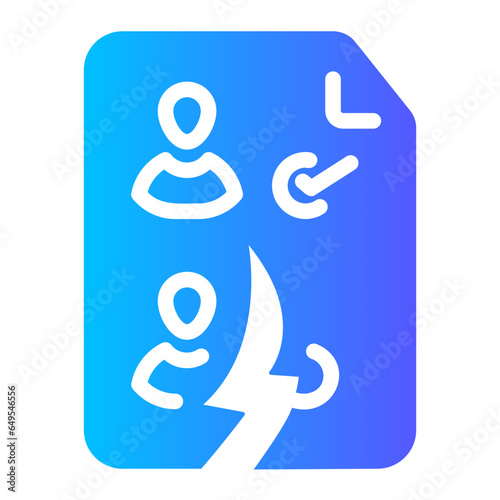 invalid vote Gradient icon