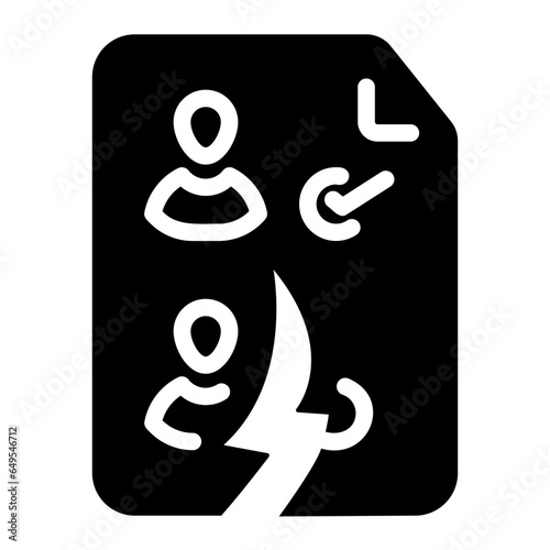 invalid vote Solid icon