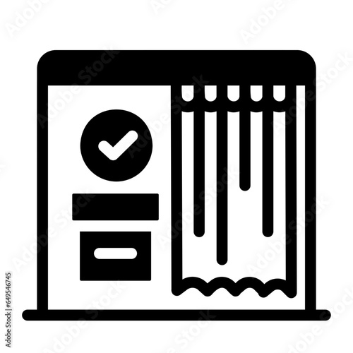 voting booth Solid icon