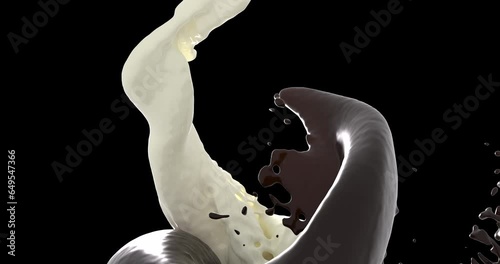 Milk And Chocolate with transparent (alpha) background