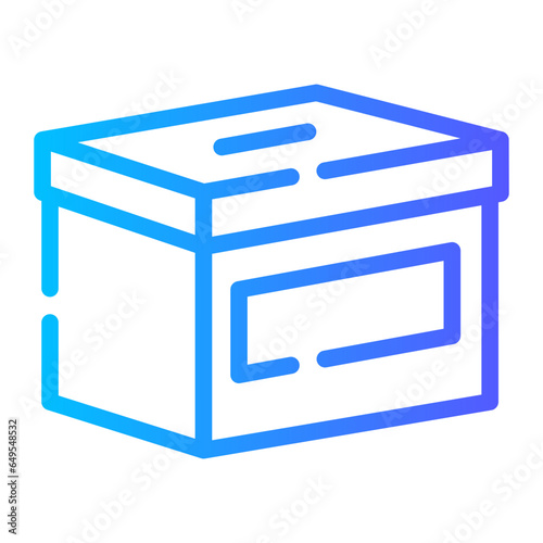 ballot Line Gradient Icon