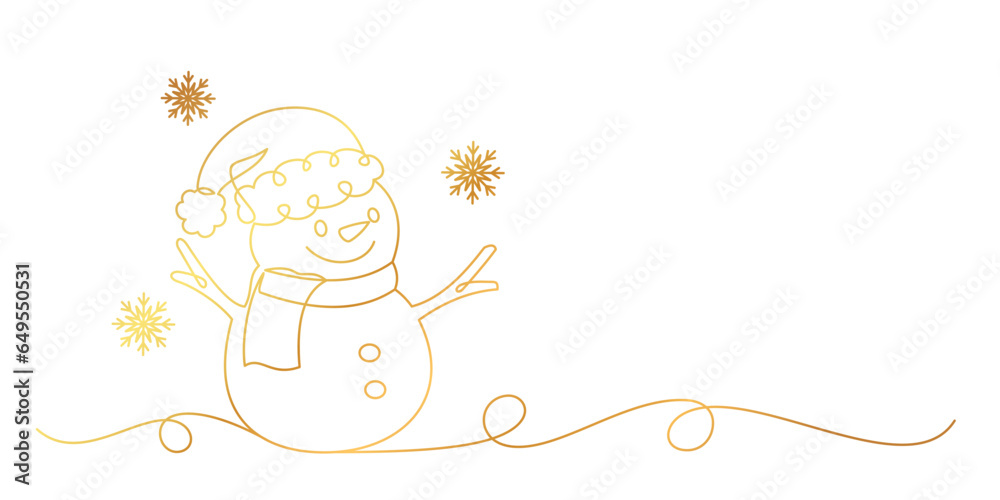 snowman with a scarf line art style. christmas element vector eps 10 snowman with a scarf line art style. christmas element vector eps 10