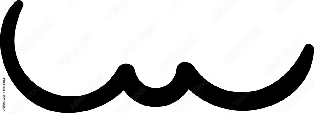 Hand drawn wind element