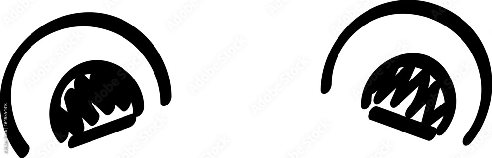 Obraz premium Hand drawn ears cute element