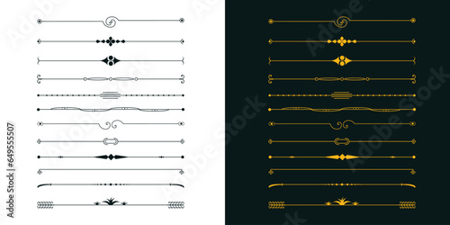 floral dividers elements collection decoration pack with yellow color post or banner design vector file