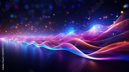 Abstract futuristic wallpaper illustration Data transfer technology concept.