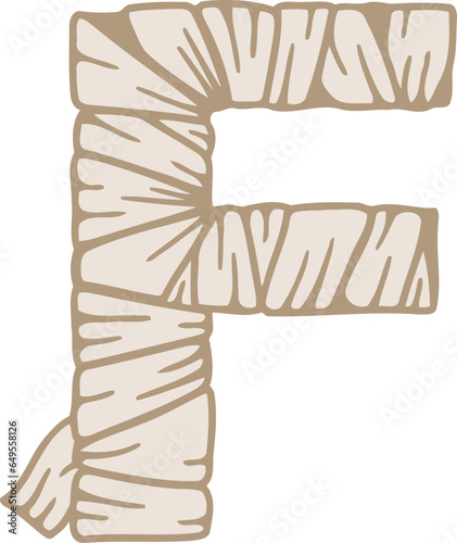Mummy Alphabet Letter F