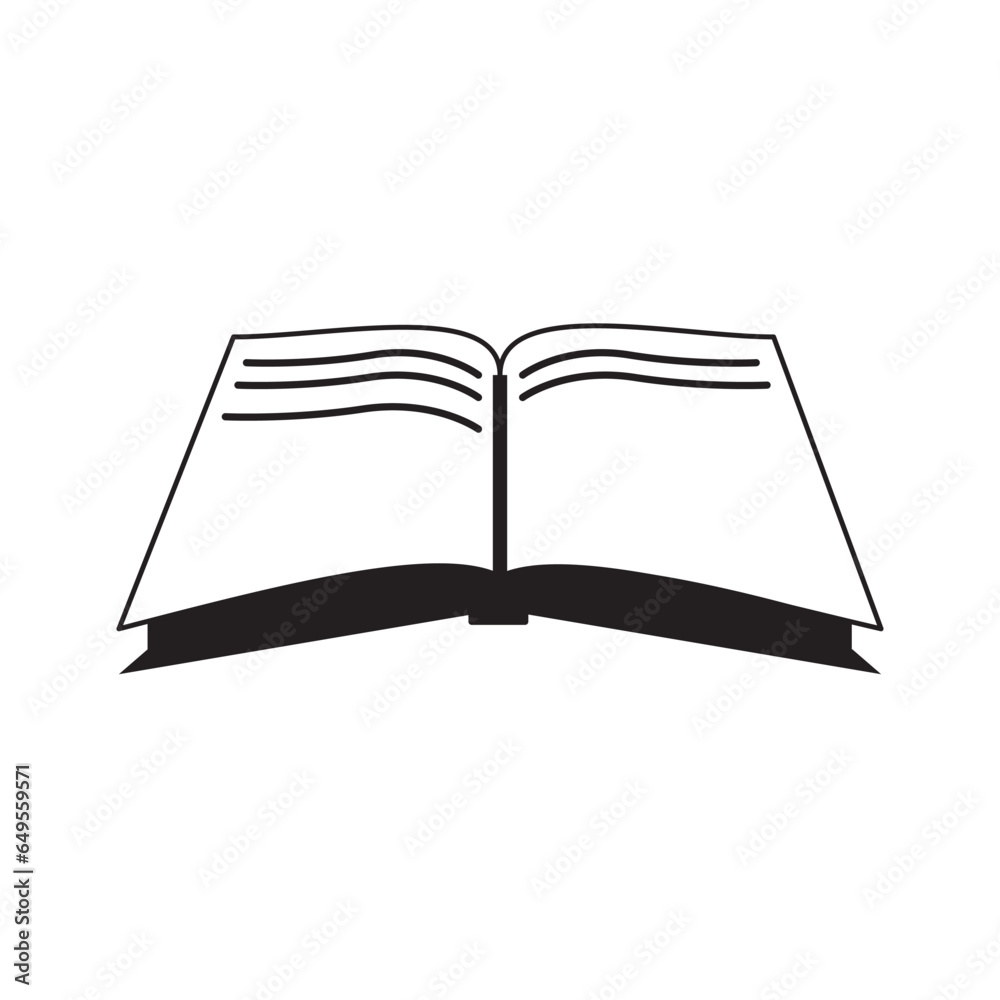 Book icon. sign design. reading book. textbook vector illustration