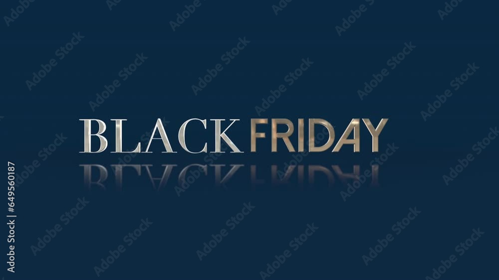 Elegant Black Friday text on blue gradient. Perfect for cutting-edge business promotions and holiday sales, this motion abstract background exudes modern sophistication and seasonal allure Elegant Black Friday text on blue gradient. Perfect for cutting-edge business promotions and holiday sales, this motion abstract background exudes modern sophistication and seasonal allure
