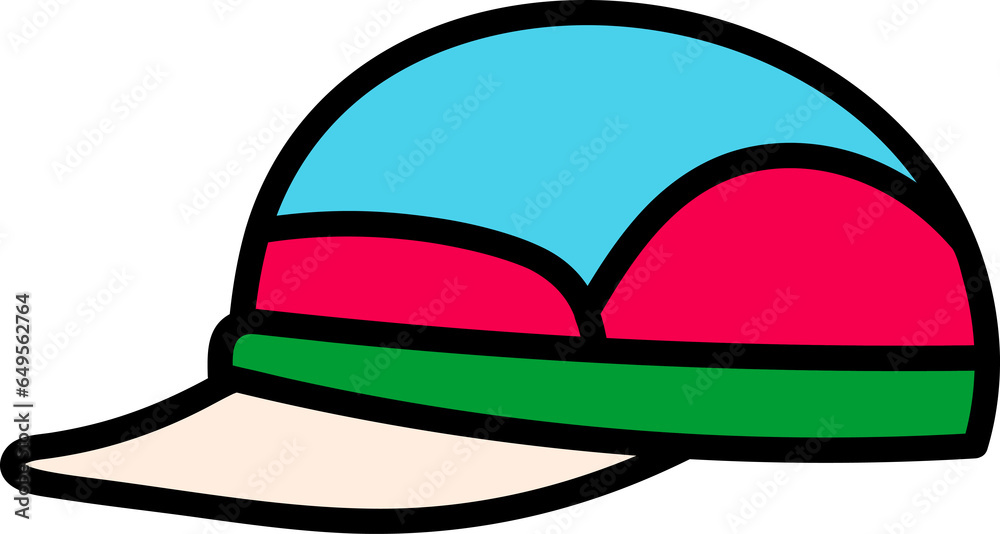 Comic hat fashion illustration Comic hat fashion illustration