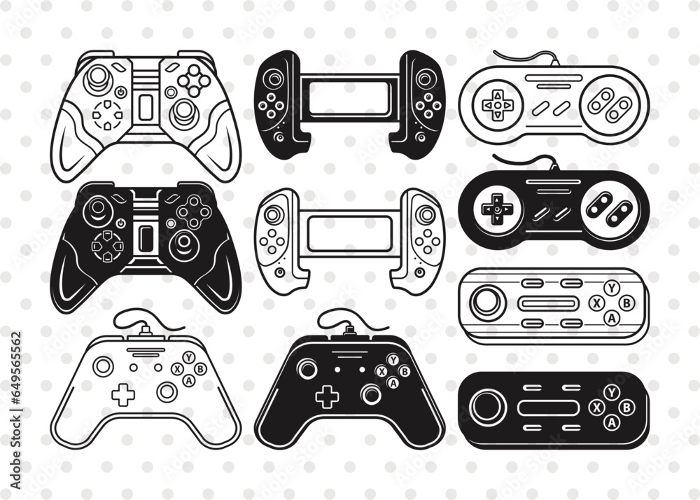 Game Controller Silhouette, Gamer Svg, Video Game Svg, PS4 Controller