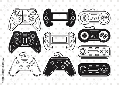 Game Controller Silhouette, Gamer Svg, Video Game Svg, PS4 Controller Svg, Game Player Svg, Game Controller Svg Bundle