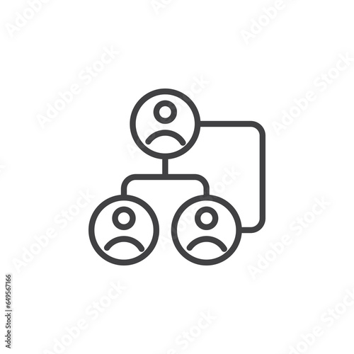 Succession planning process line icon