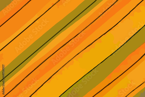 Orange and yellow with green background 