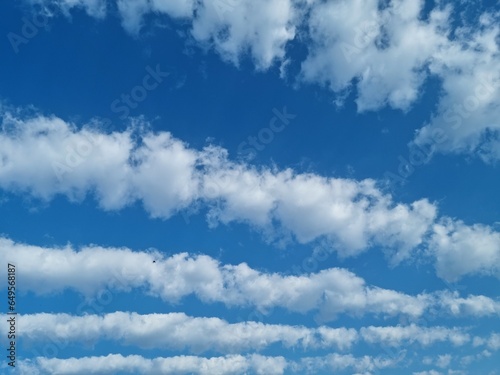 Stripe clouds in the sky