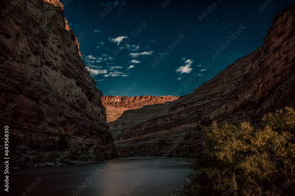 Night Sky in Canyon