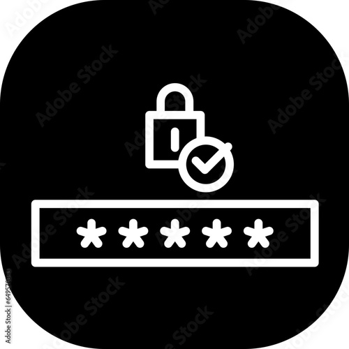 Approval code approval icon with black filled line outline. code, mobile, approved, online, phone, technology, secure. Vector illustration