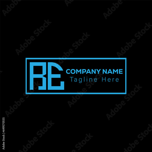 RE Abstract Letter Logo Design. RE Monogram alphabet Vector illustration.
