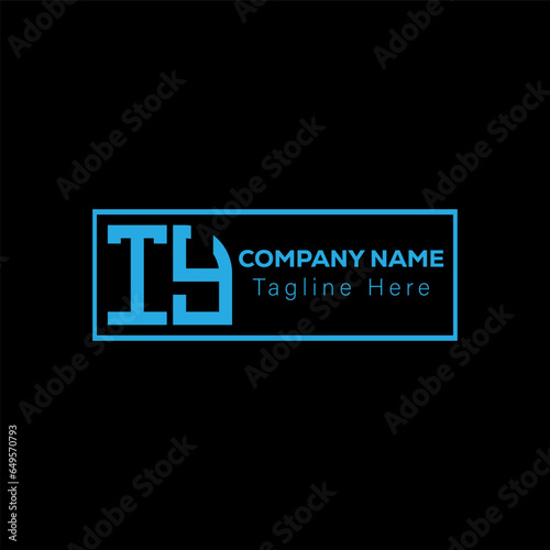 TY Abstract Letter Logo Design. TY Monogram alphabet Vector illustration.	
