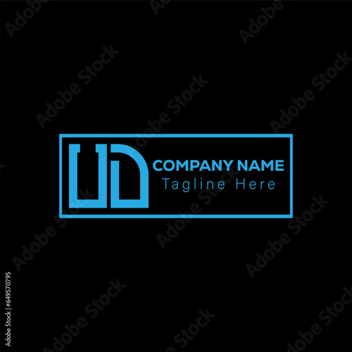 UD Abstract Letter Logo Design. UD Monogram alphabet Vector illustration.	
