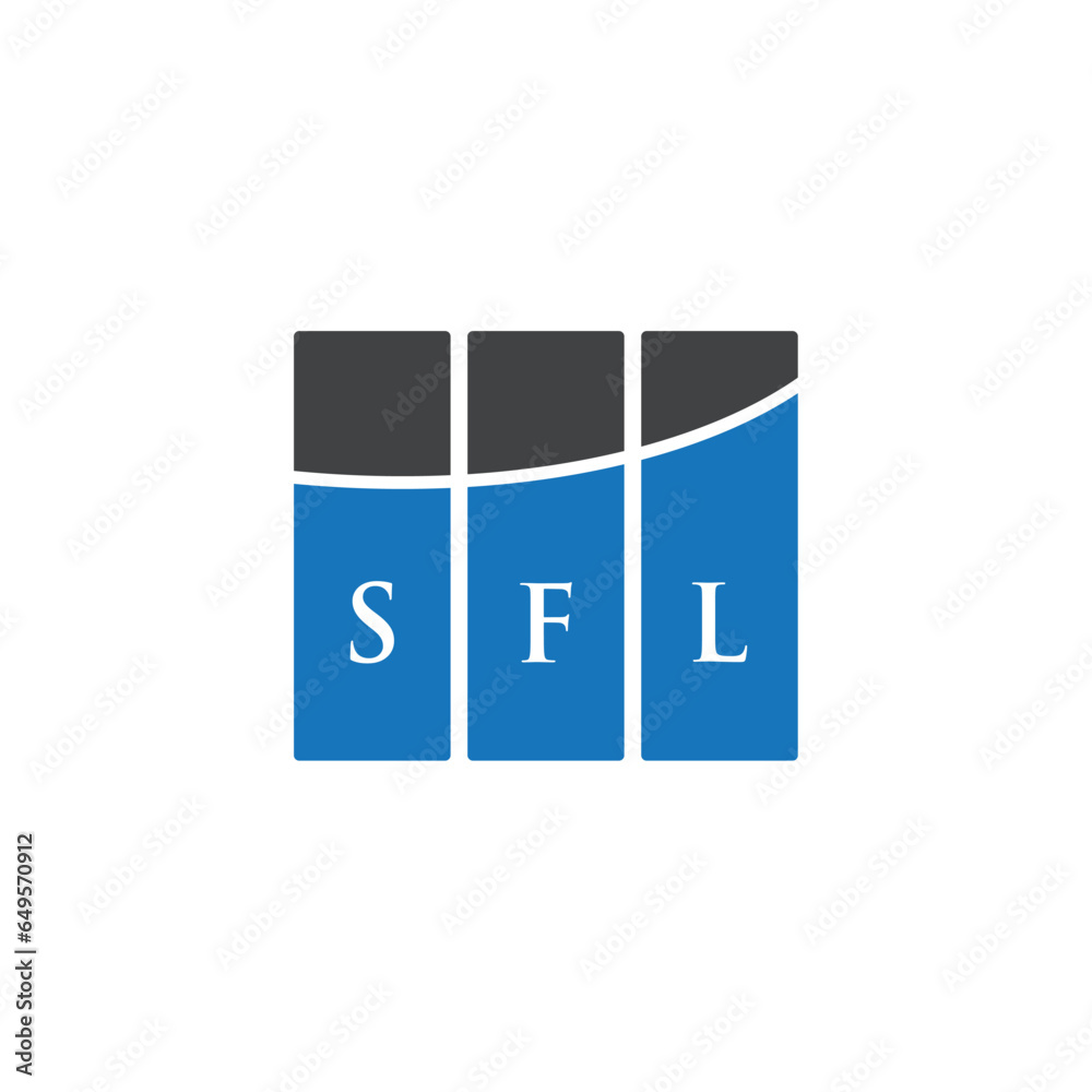 SFL letter logo design on white background. SFL creative initials letter logo concept. SFL letter design. SFL letter logo design on white background. SFL creative initials letter logo concept. SFL letter design.