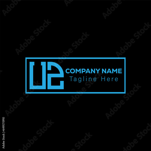 UZ Abstract Letter Logo Design. UZ Monogram alphabet Vector illustration.
