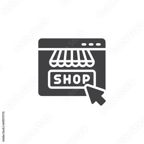 Online store vector icon