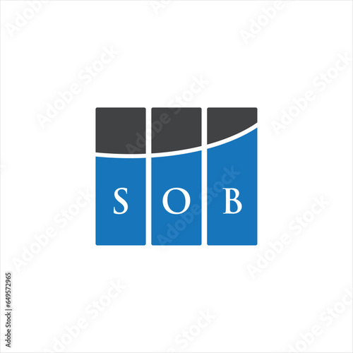 SOB letter logo design on white background. SOB creative initials letter logo concept. SOB letter design.