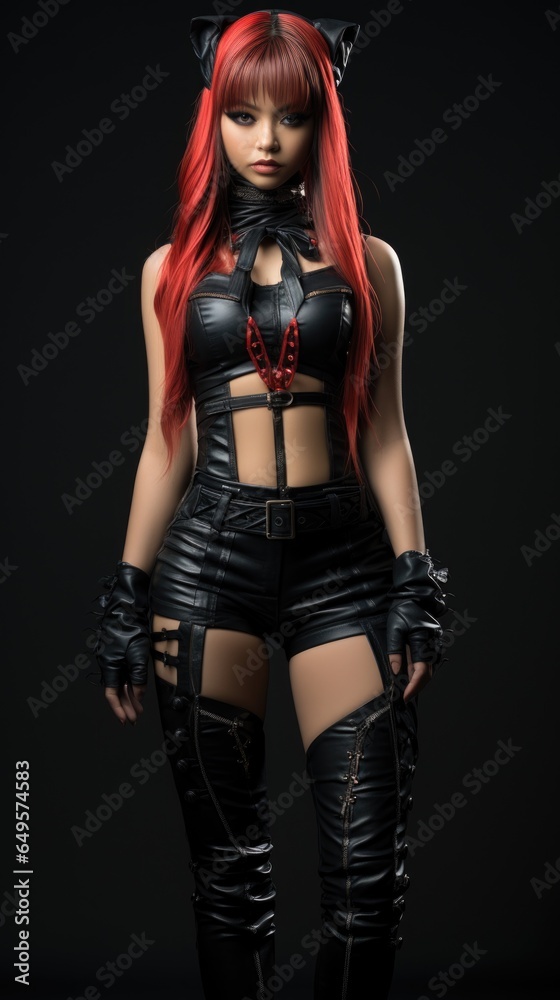 Anime Cosplay Costume on a Female Cosplayer