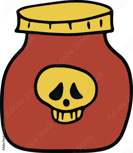halloween poison bottle