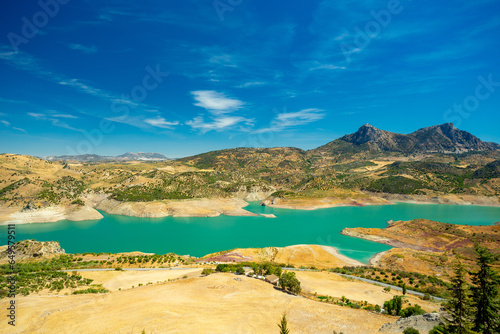 Zahara reservoir in Andalusia, Spain photo