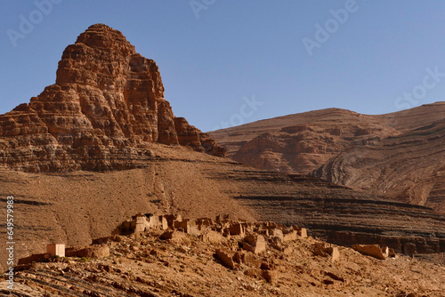 Valle e antico Ksar di Timkyet, Marocco. regione di Tizerkine, Marocco. Africa del nord photo