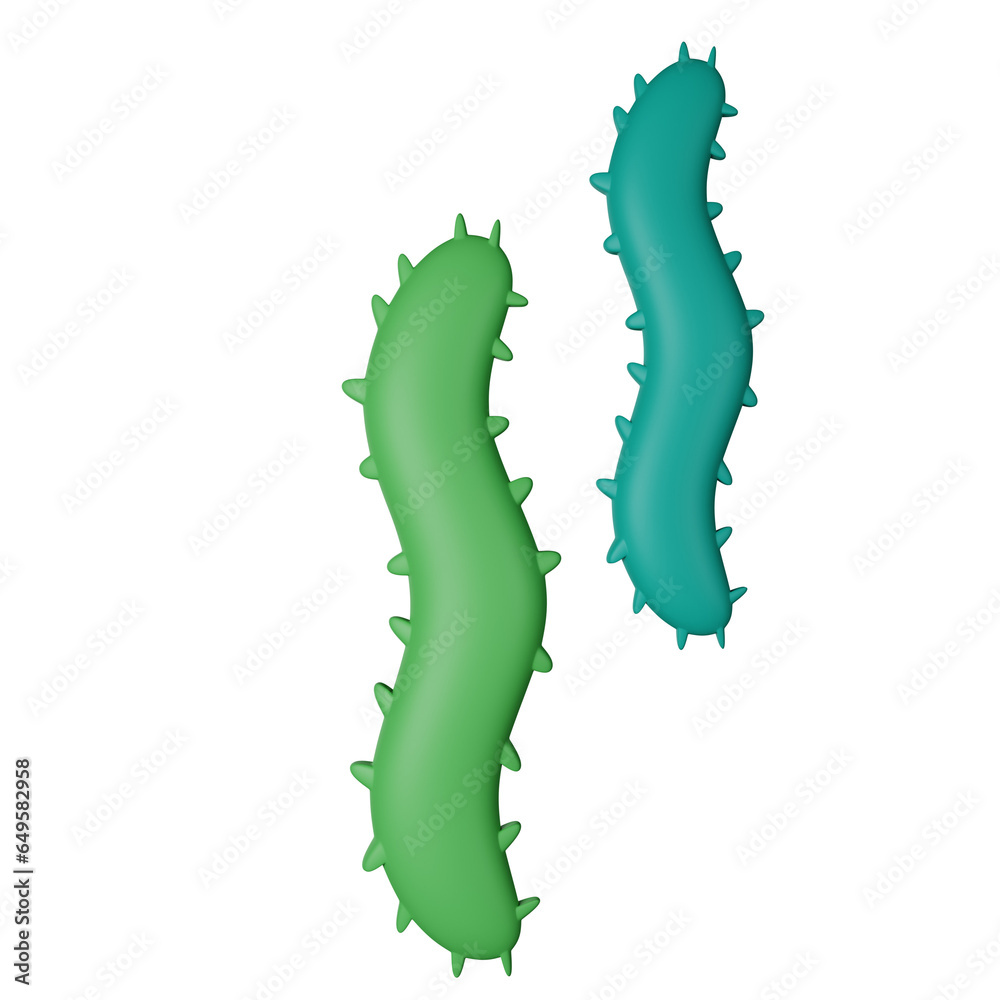 Naklejka premium Worm 3D Icon Illustration