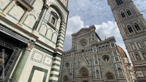 Baptistery,Cathedral of Santa Maria del Fiore and Giottos Bell Tower photo