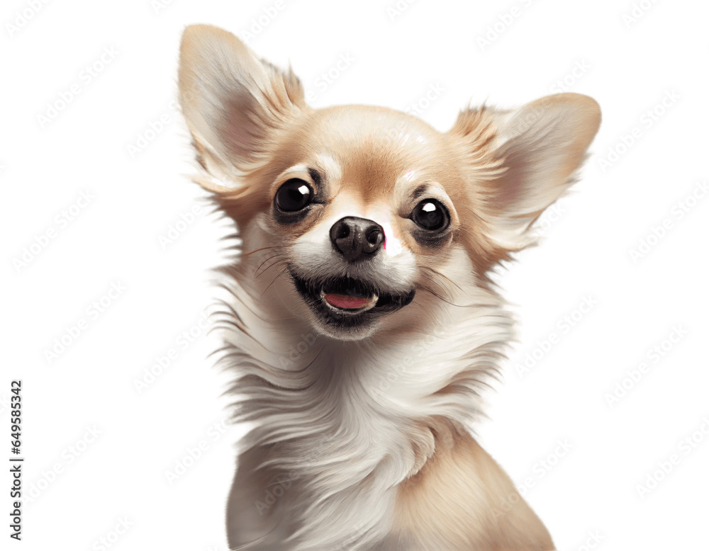 Cute Chihuahua dog on transparent background PNG
