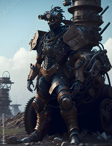 Steampunk art is a captivating and imaginative genre that fuses elements of the 19th-century Victorian era with futuristic, steam-powered technology and industrial aesthetics.